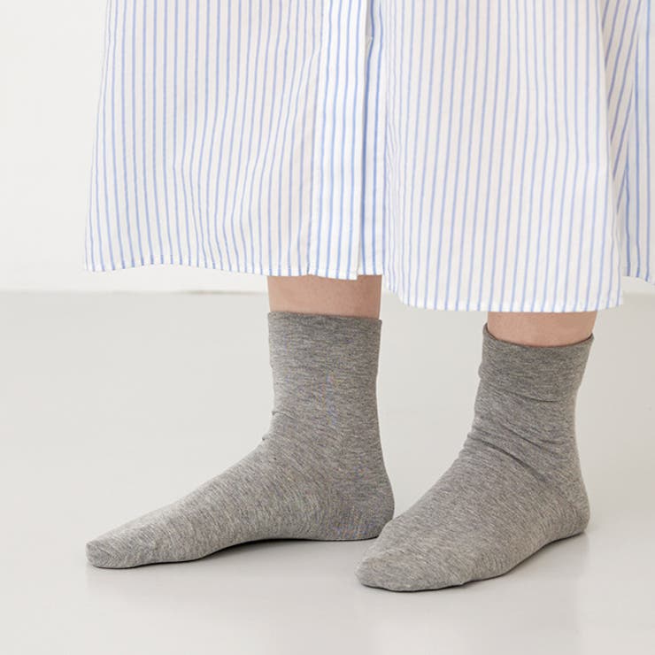 6004グレー（ゴム無し） | 日本製 ソックス 靴下 | welleg