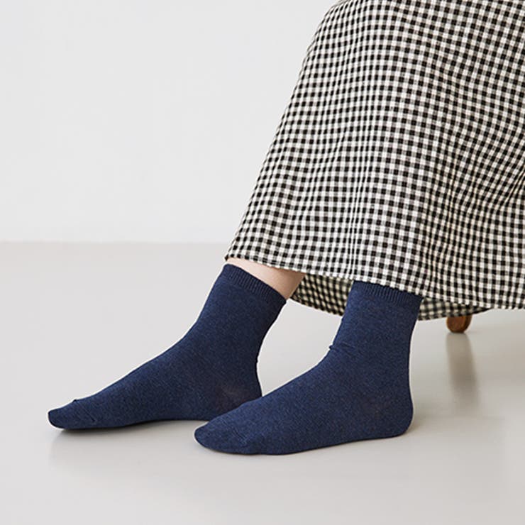6012ネイビー（ゴムあり） | 日本製 ソックス 靴下 | welleg