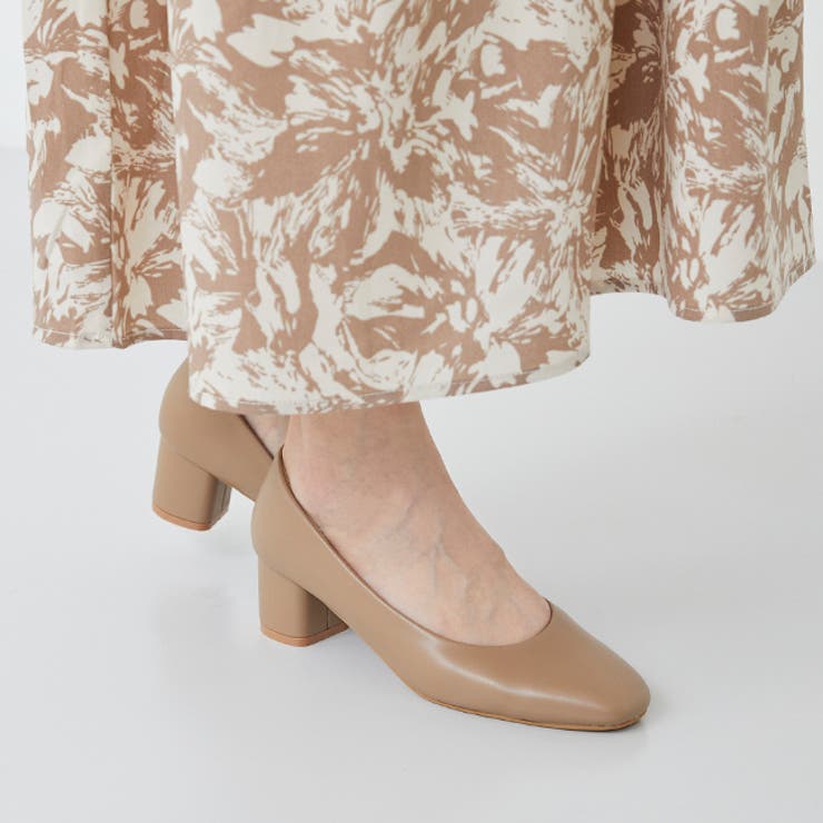 1034グレージュPU | 【幅狭】 パンプス 履きやすい | welleg