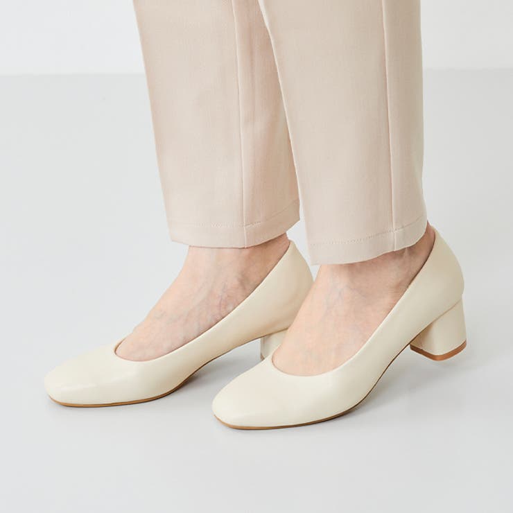 1001アイボリーPU | 【幅狭】 パンプス 履きやすい | welleg