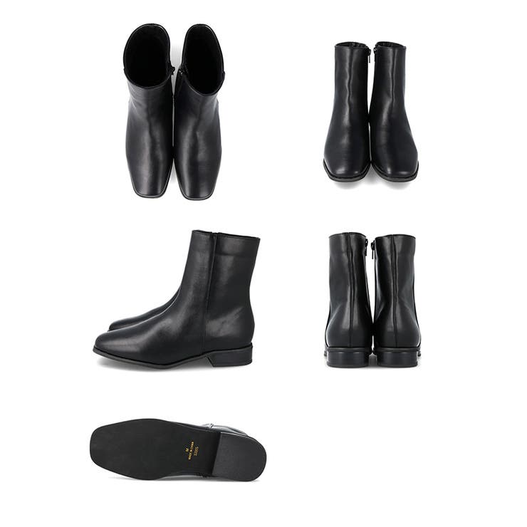 ショートブーツ レディース チャンキーヒール | welleg | 詳細画像21 