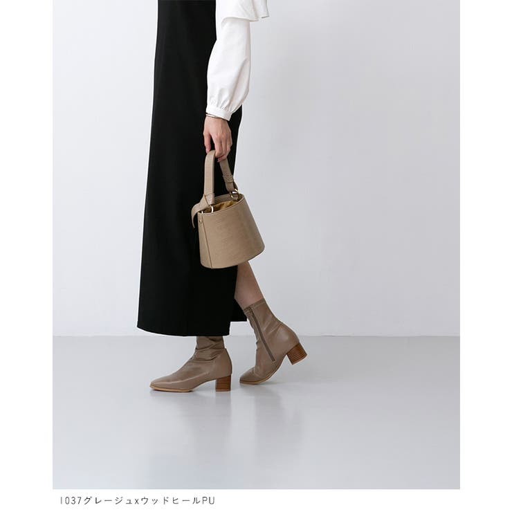 ショートブーツ レディース チャンキーヒール | welleg | 詳細画像22 