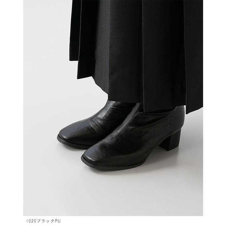 ショートブーツ レディース チャンキーヒール | welleg | 詳細画像37 
