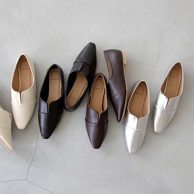 フラットシューズ スリット カジュアルシューズ | welleg | 詳細画像3 