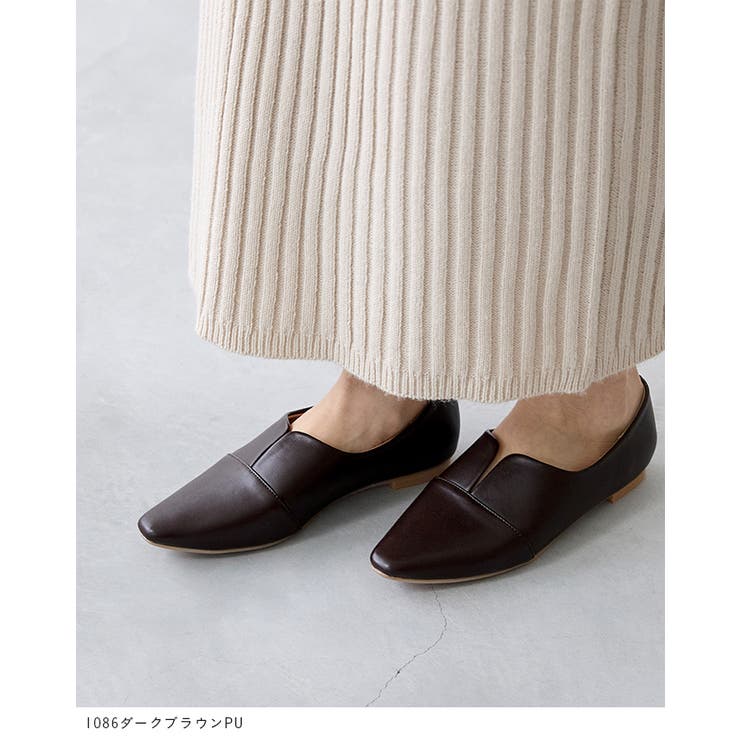 フラットシューズ スリット カジュアルシューズ | welleg | 詳細画像18 