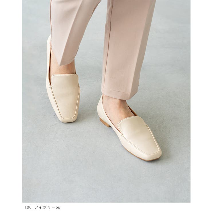 スクエアトゥフラットローファー ローファー カジュアルシューズ | welleg | 詳細画像9 