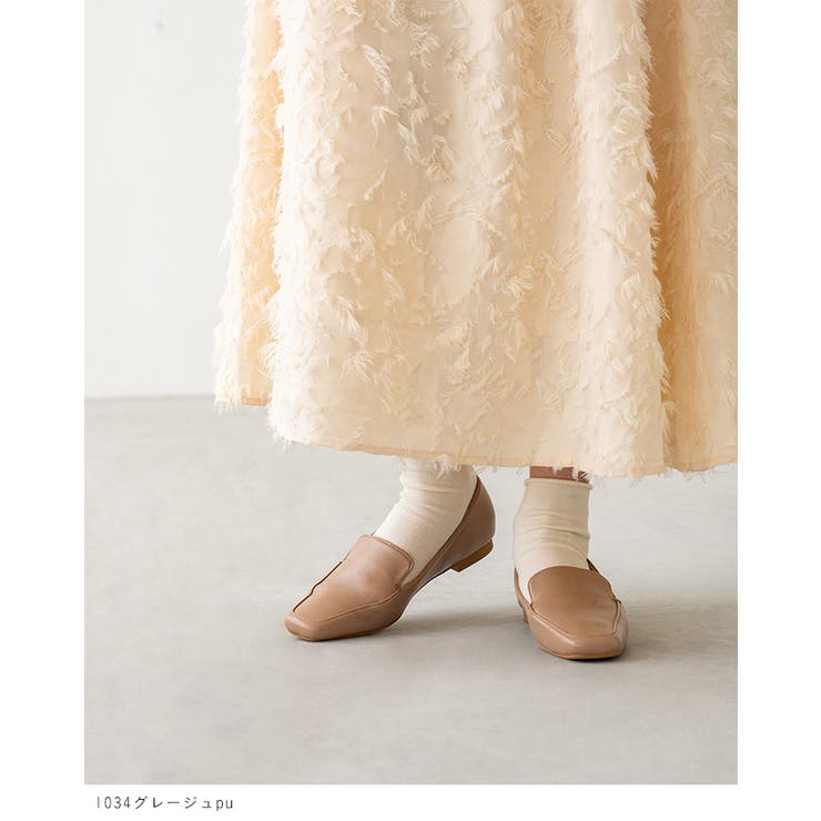 スクエアトゥフラットローファー ローファー カジュアルシューズ | welleg | 詳細画像14 