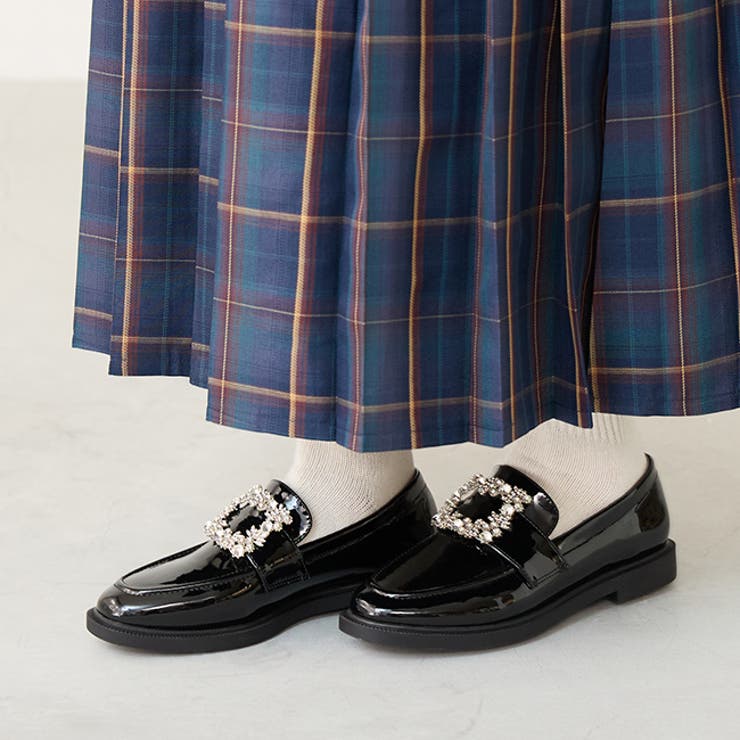 2026ブラックビジューEN | ローファー レディース カジュアルシューズ | welleg