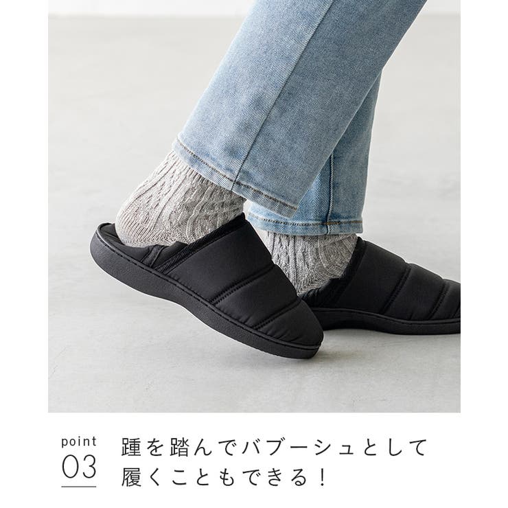 モックシューズ キルト すりっぱ | welleg | 詳細画像16 