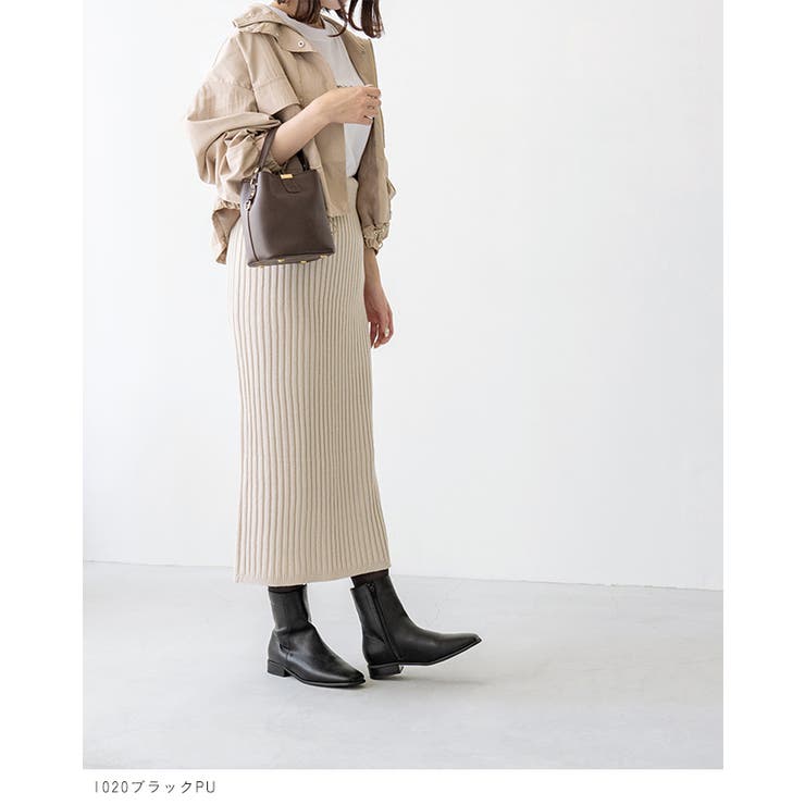 ショートブーツ レディース チャンキーヒール | welleg | 詳細画像5 