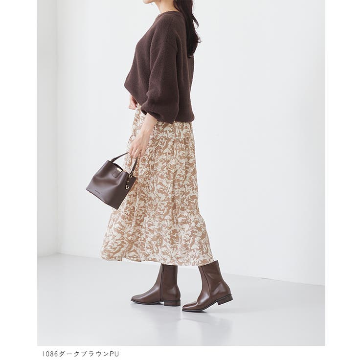 ショートブーツ レディース チャンキーヒール | welleg | 詳細画像9 