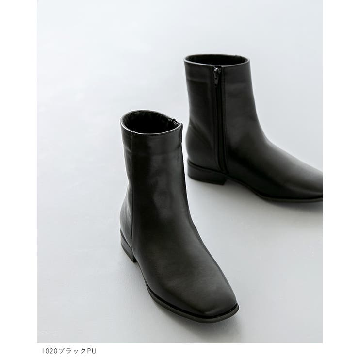ショートブーツ レディース チャンキーヒール | welleg | 詳細画像14 