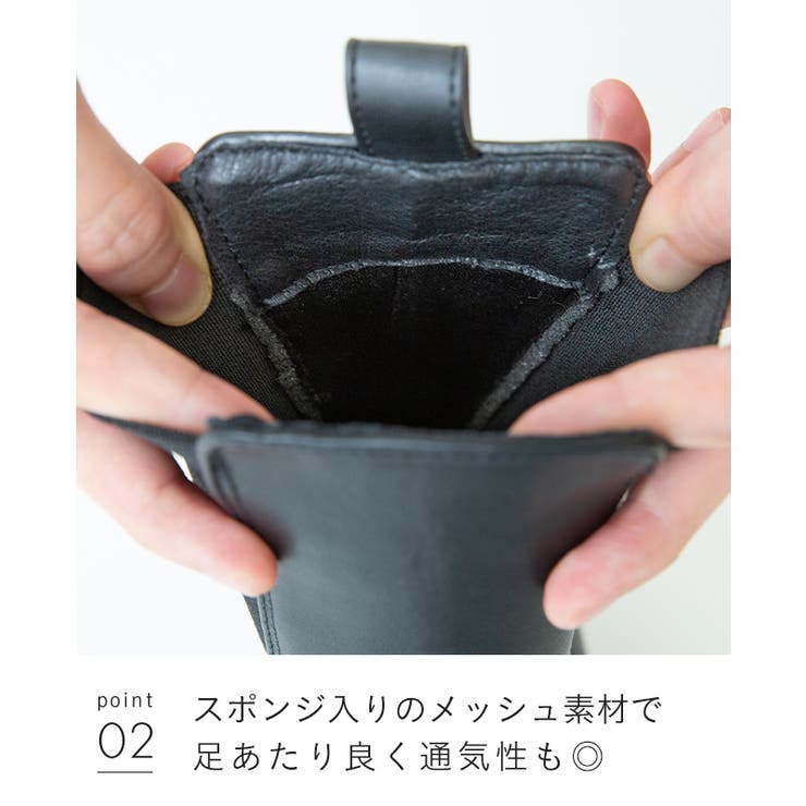 ボリュームヒールサイドゴアブーツ レディース ショートブーツ | welleg | 詳細画像17 