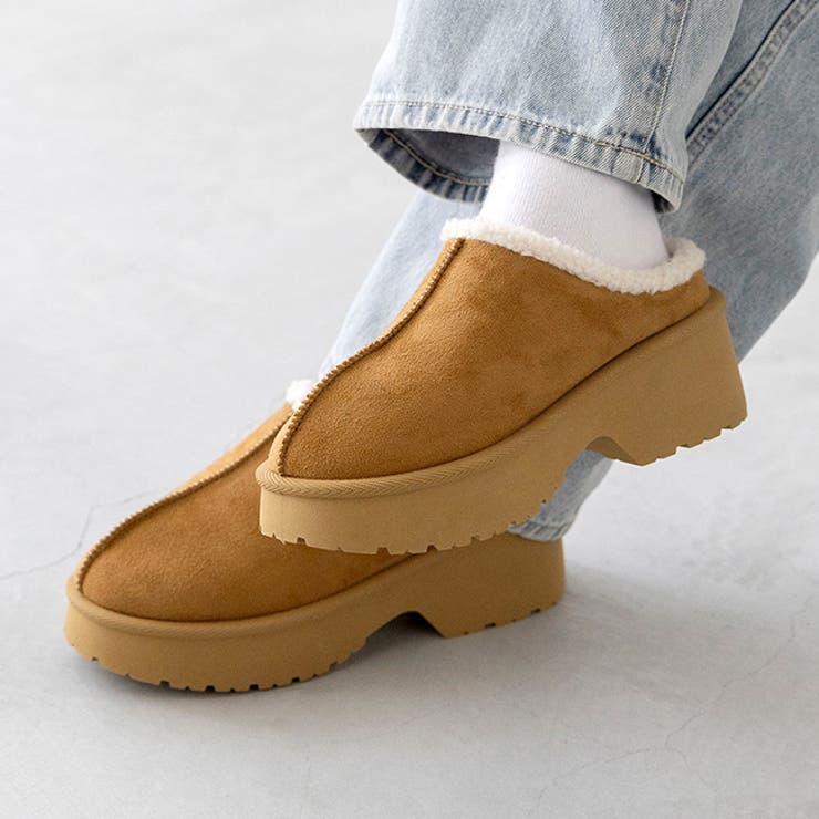 3080キャメルSD | ムートンシューズ スリッパ スリッポン | welleg