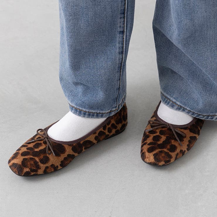 4224レオパードハラコ調 | バレエシューズ レディース パンプス | welleg