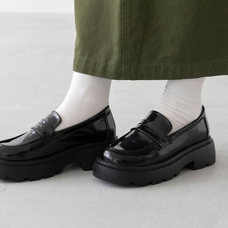 1020ブラックPU | ローファー レディース コインローファー | welleg