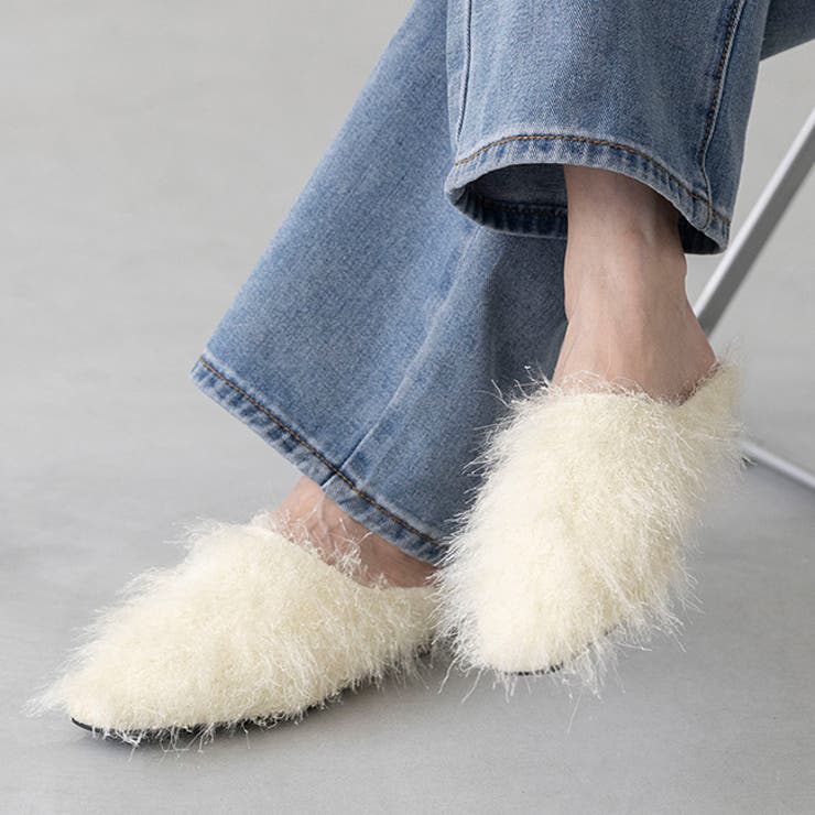 4001アイボリー | ミュール サンダル スリッパ | welleg