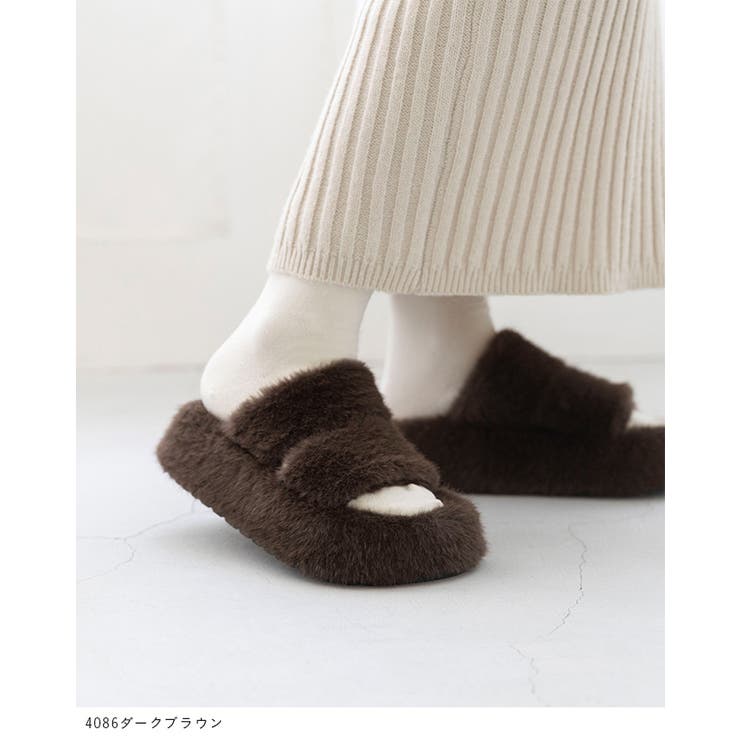 ファーサンダル 厚底 厚底サンダル | welleg | 詳細画像10 