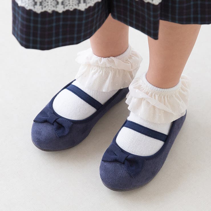 ネイビー／スエード調 | 子供 靴 女の子 | welleg