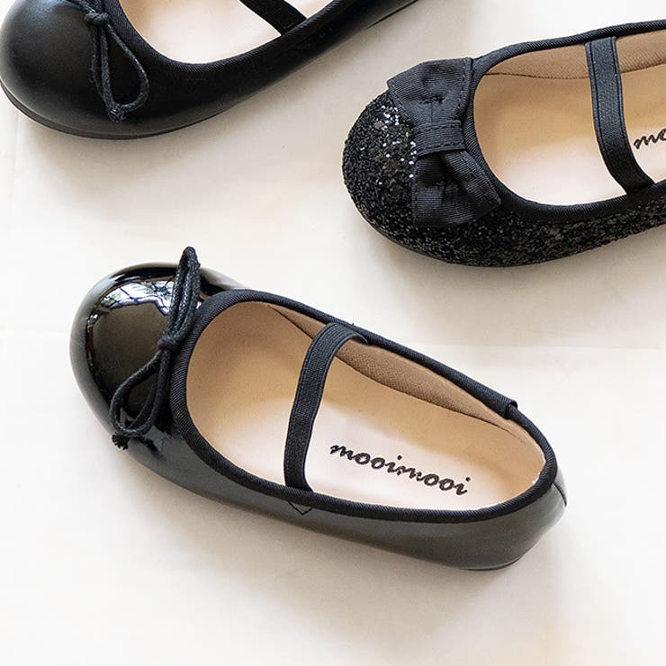 ブラックx細リボン／エナメル調 | 子供 靴 女の子 | welleg