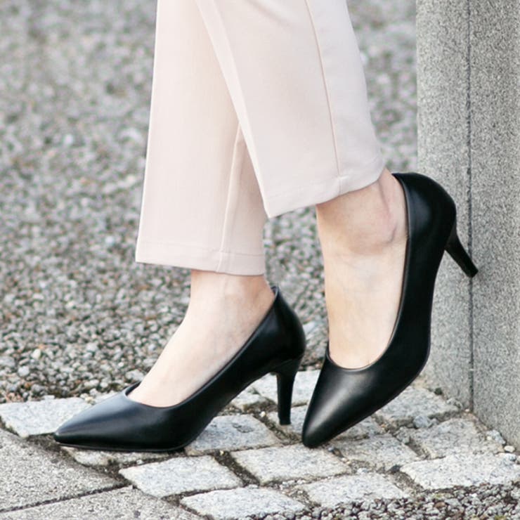 1020ブラックpu | 軽量 静音 走れるパンプス | welleg