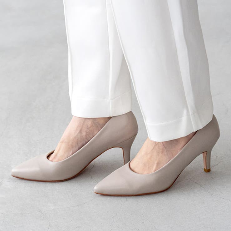 1011ライトグレーPU | 軽量 静音 走れるパンプス | welleg