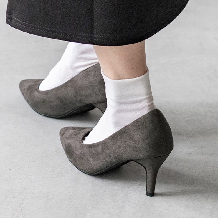 3016ダークグレーSD | 軽量 静音 走れるパンプス | welleg