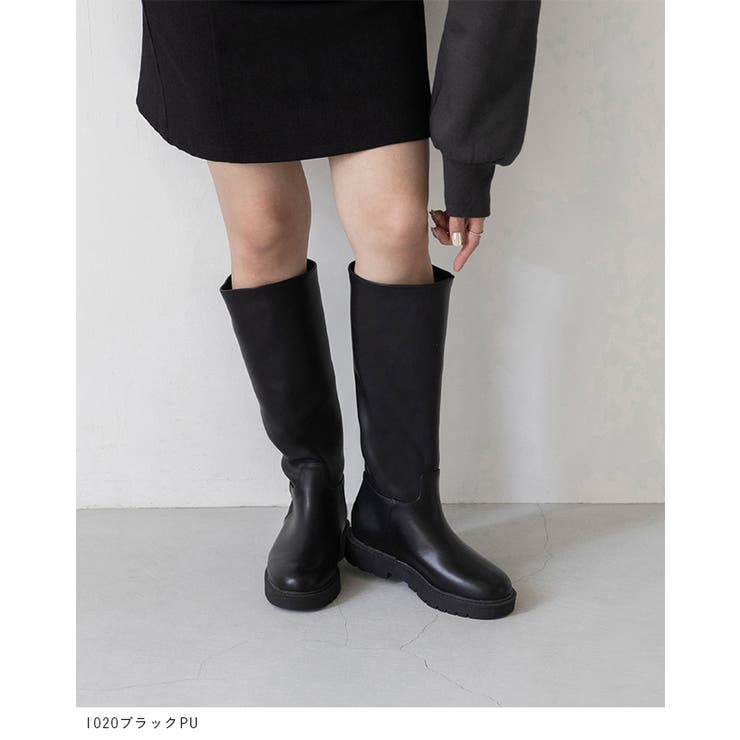 ロングブーツ レディース ボリュームソール | welleg | 詳細画像13 