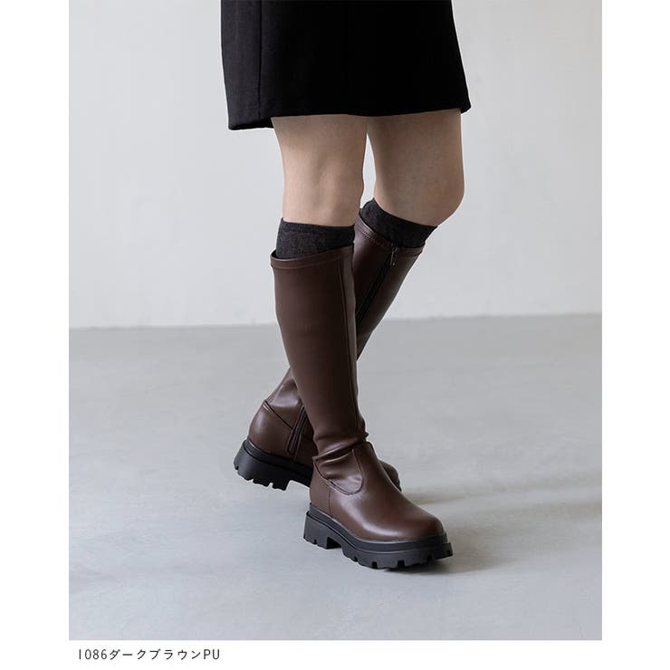 ロングブーツ 膝下 レディース[品番：HSYS0010627]｜welleg