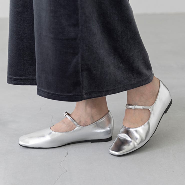 1140シルバーPU | パンプス インヒール ローヒール | welleg