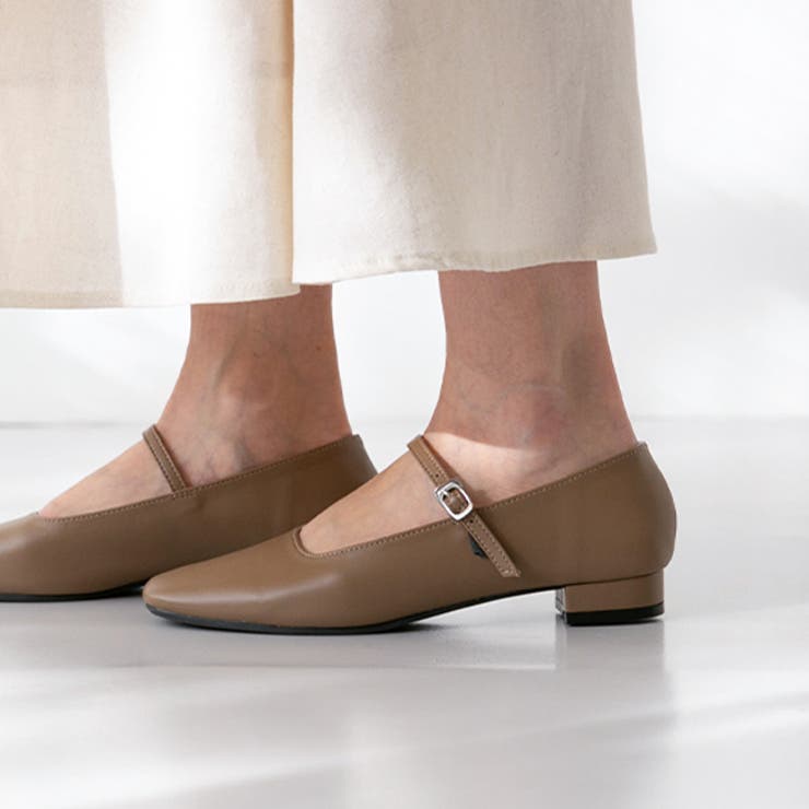 1034グレージュPU | パンプス 走れる ストラップ | welleg