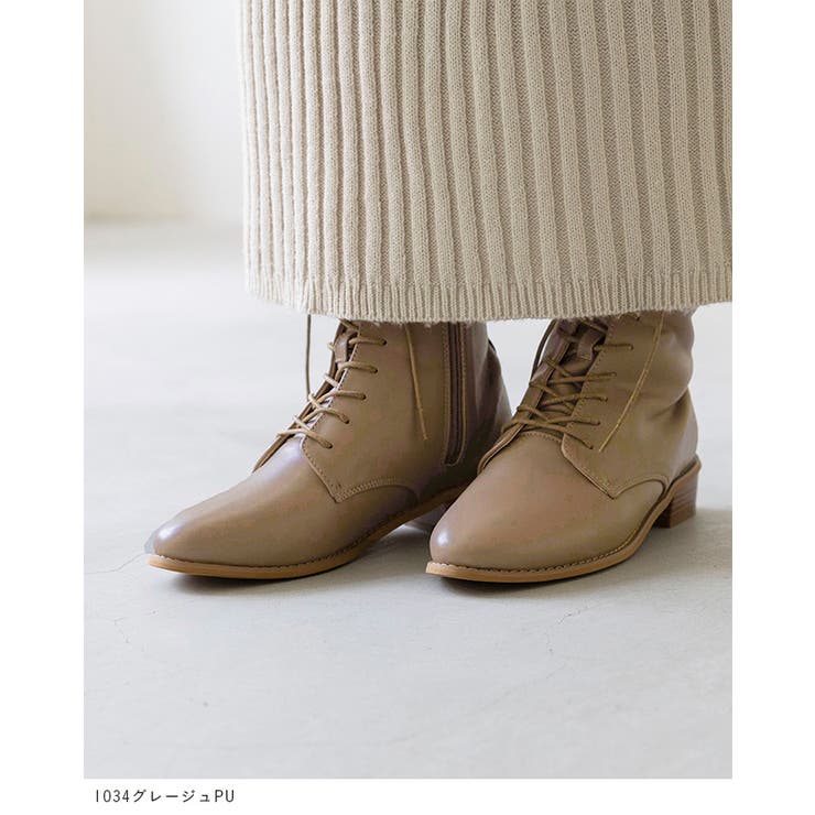 ミドルブーツ レディース レースアップブーツ | welleg | 詳細画像17 