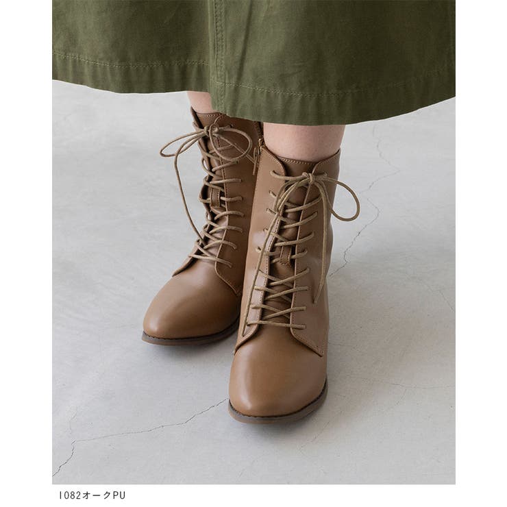 ミドルブーツ レディース レースアップブーツ | welleg | 詳細画像19 