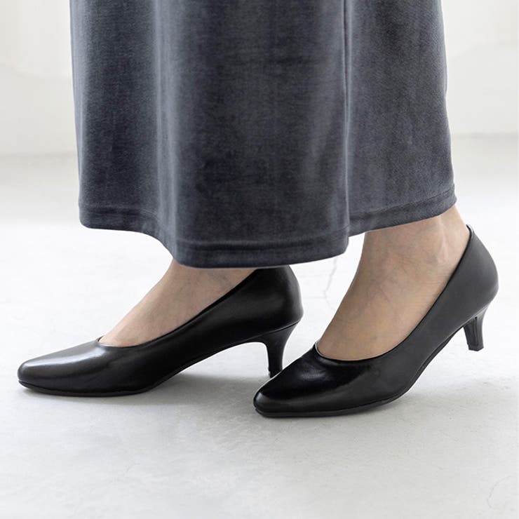 1020ブラックPU | パンプス 走れる 履きやすい | welleg