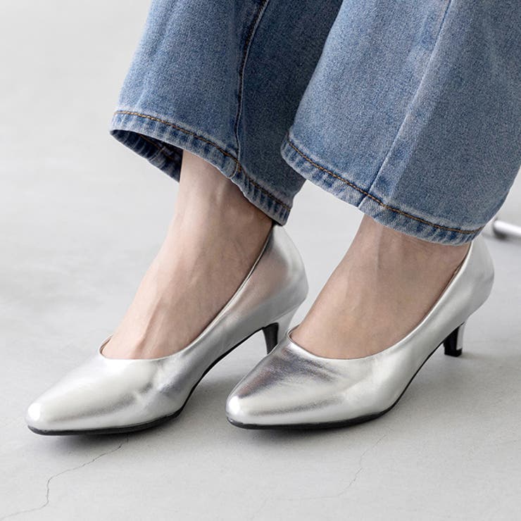 1140シルバーPU | パンプス 走れる 履きやすい | welleg