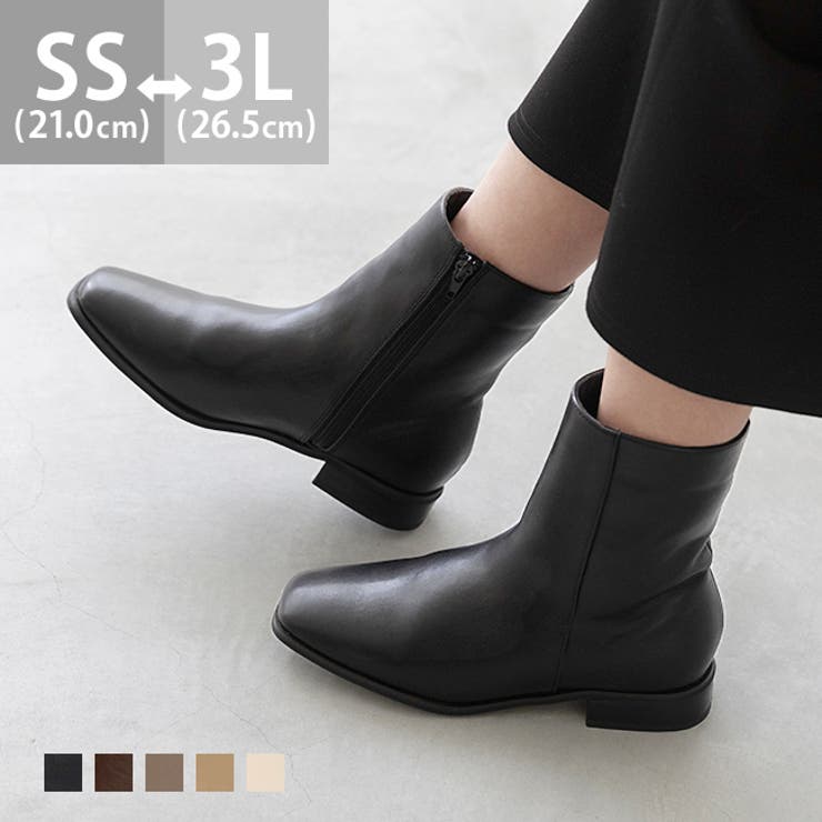 ショートブーツ レディース チャンキーヒール | welleg | 詳細画像1 