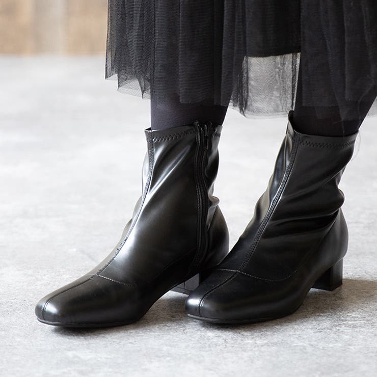 1020ブラックpu | ブーツ ショート ショートブーツ | welleg