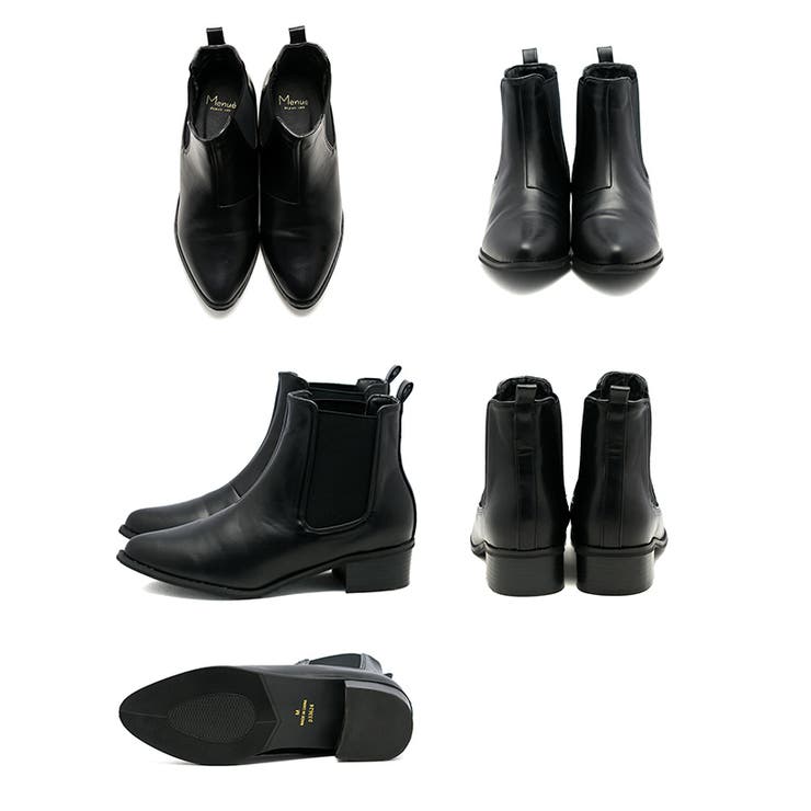 ポインテッドトゥ ローヒール サイドゴア | welleg | 詳細画像23 