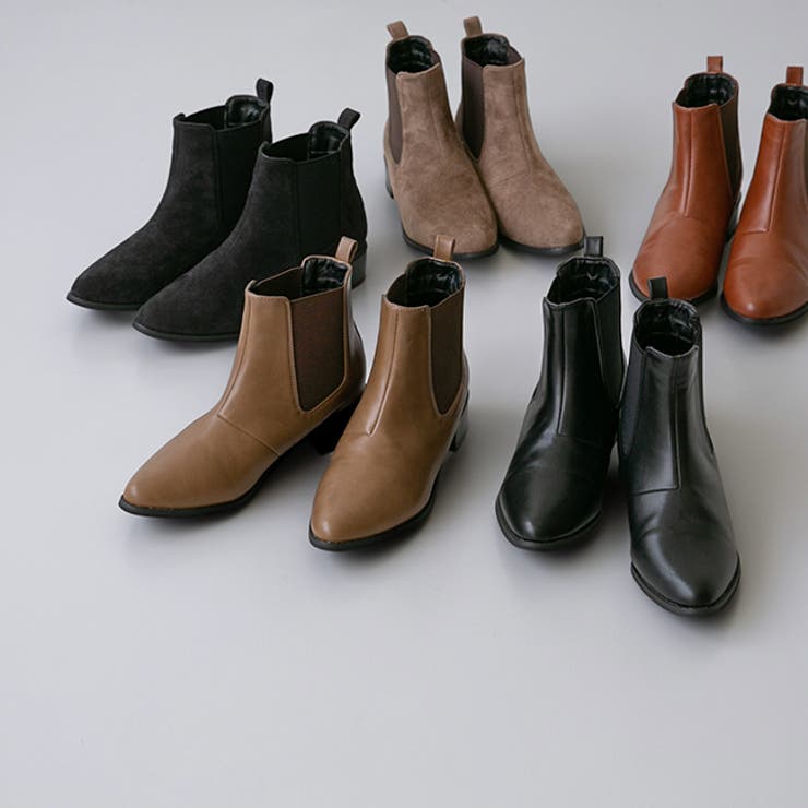 ポインテッドトゥ ローヒール サイドゴア | welleg | 詳細画像3 