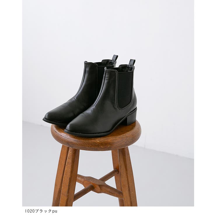 ポインテッドトゥ ローヒール サイドゴア | welleg | 詳細画像6 