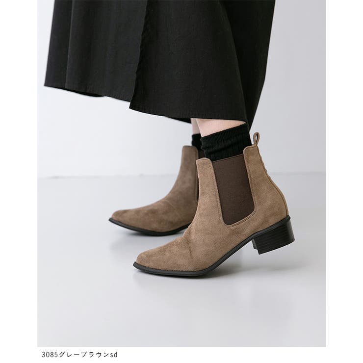 ポインテッドトゥ ローヒール サイドゴア | welleg | 詳細画像9 