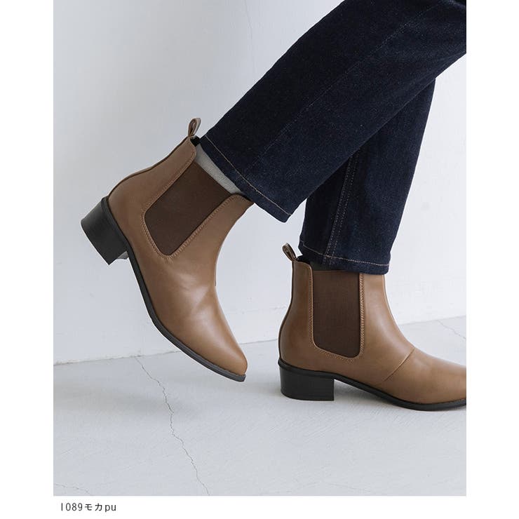 ポインテッドトゥ ローヒール サイドゴア | welleg | 詳細画像15 