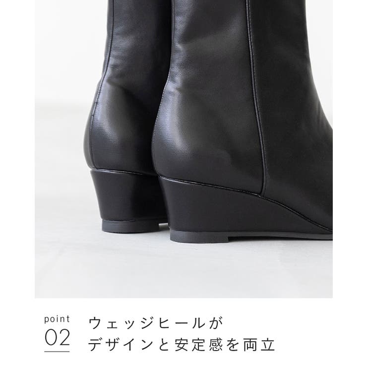 ショートブーツ レディース 歩きやすい | welleg | 詳細画像17