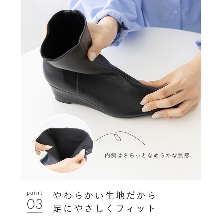 ショートブーツ レディース 歩きやすい | welleg | 詳細画像18