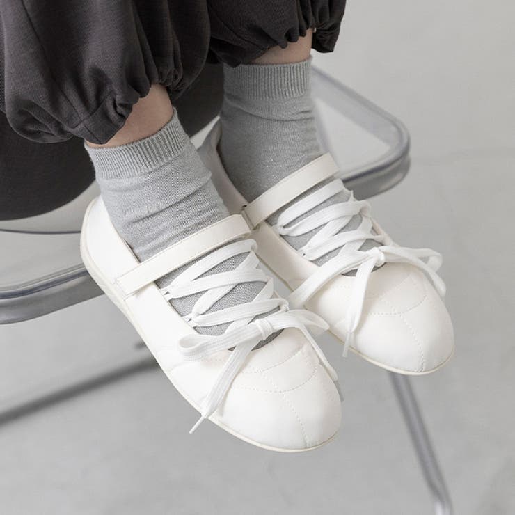 4000ホワイトCL | スニーカー レディース バレエスニーカー | welleg