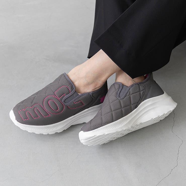 4013グレーxピンク | モズ moz スリッポン | welleg