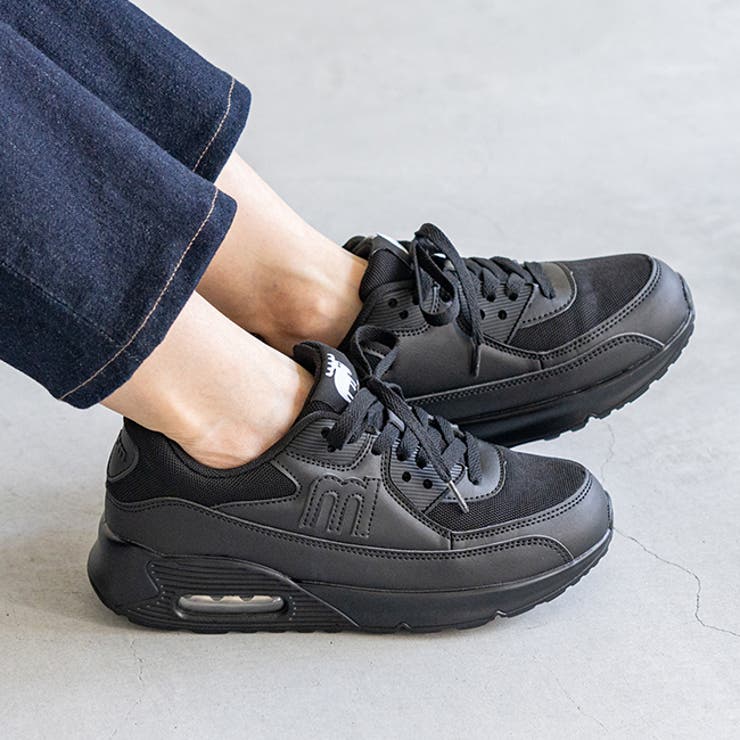 1020ブラックPU | モズ moz スニーカー | welleg