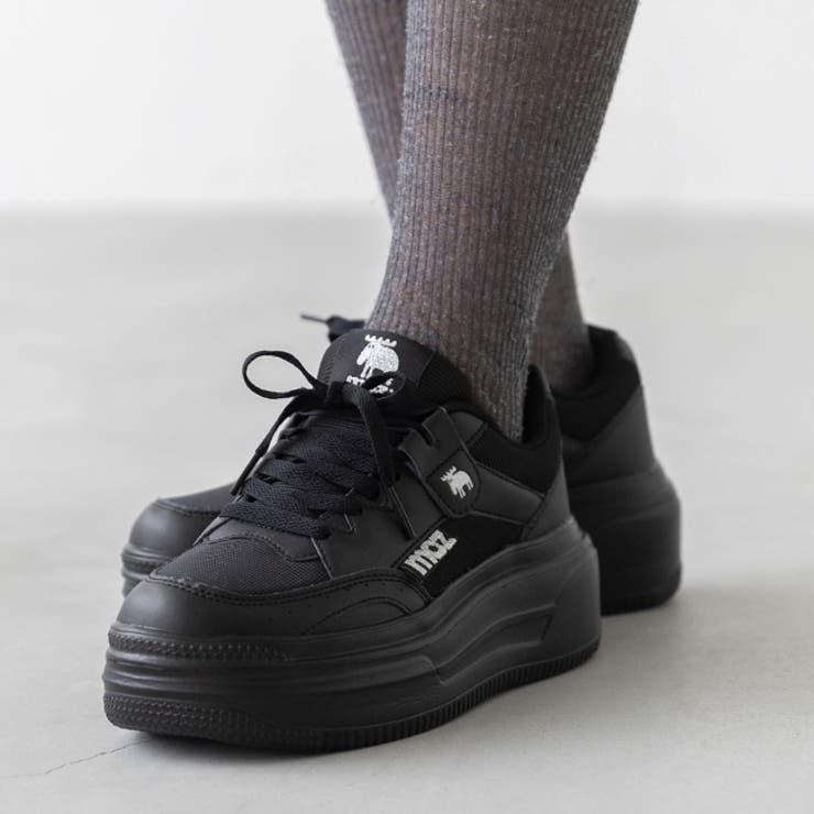 1020ブラックPU | モズ moz スニーカー | welleg