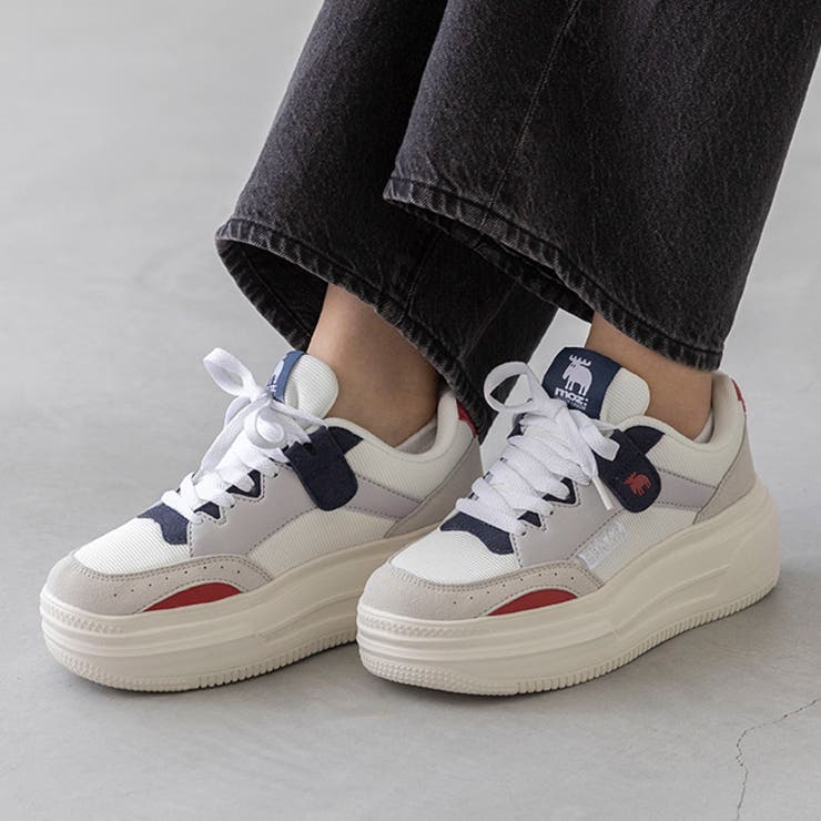 3222グレーxネイビー | モズ moz スニーカー | welleg