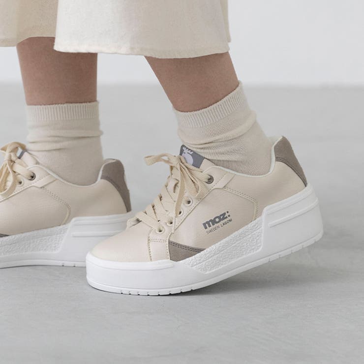 1033ベージュPU | モズ moz スニーカー | welleg